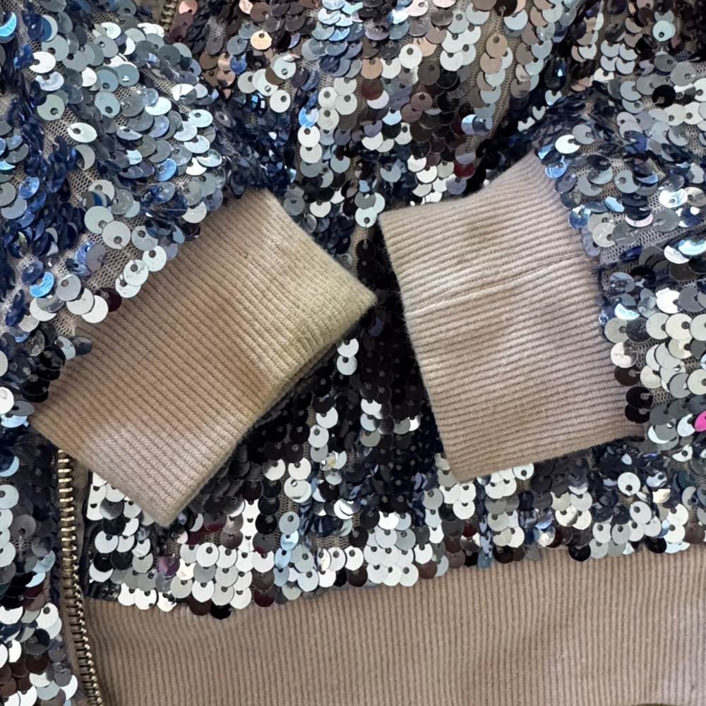 Sequin Bomber Jacket - Picture 4 of 4